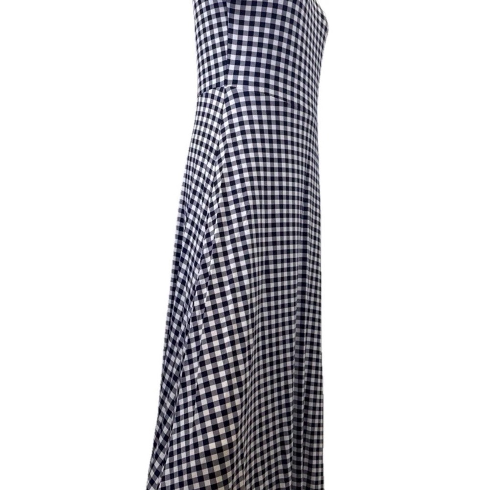 Draper James Tammy T Shirt Gingham Short-Sleeve Maxi Dress - Navy and White - Picture 5 of 8